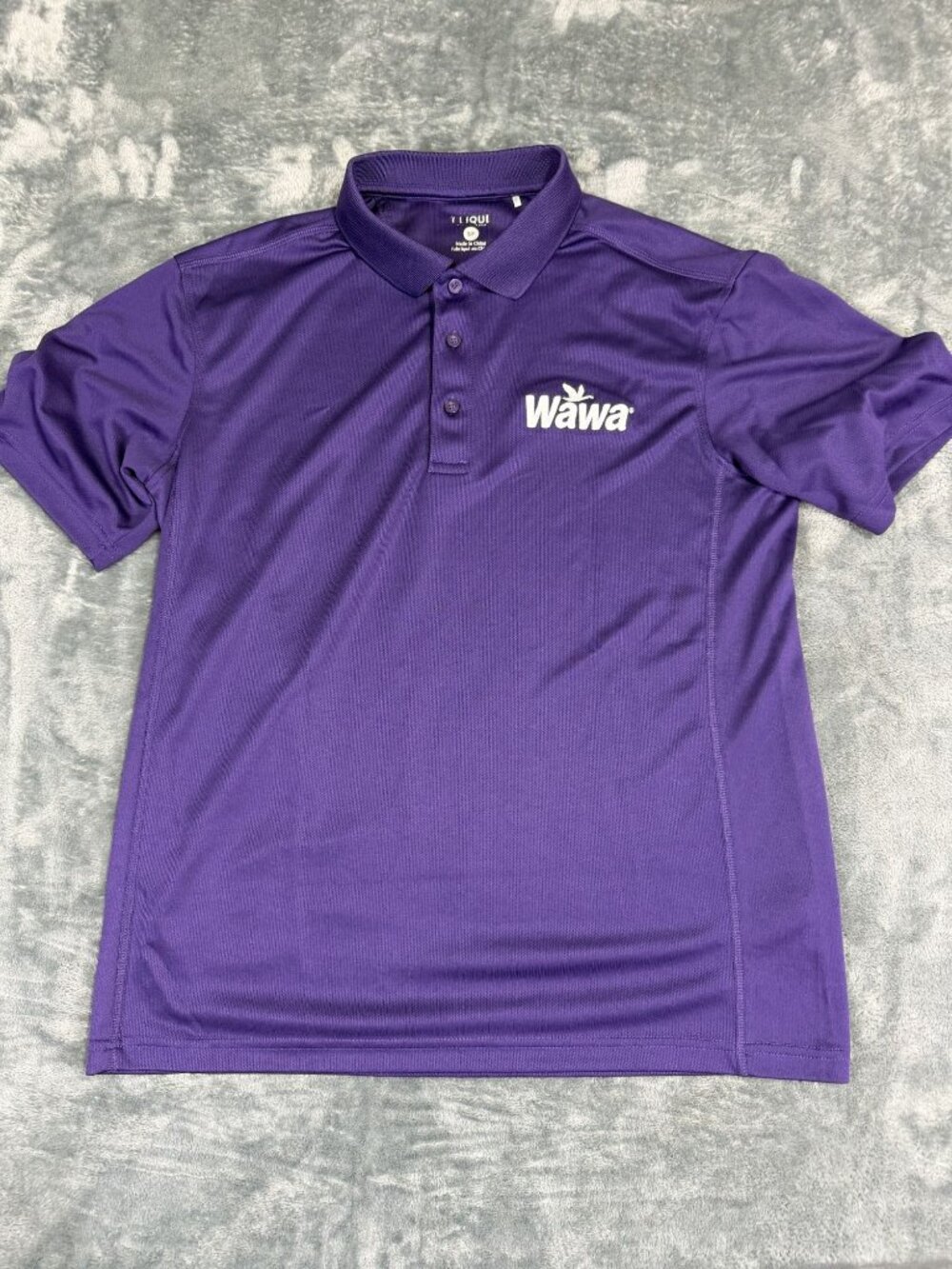 Wawa Clique Unisex Purple Short Sleeve Polo Shirt S